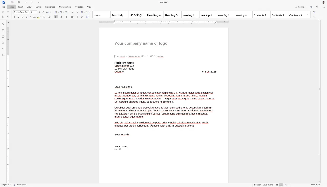 Euro-Office screenshot