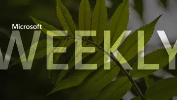 A Microsoft Weekly banner