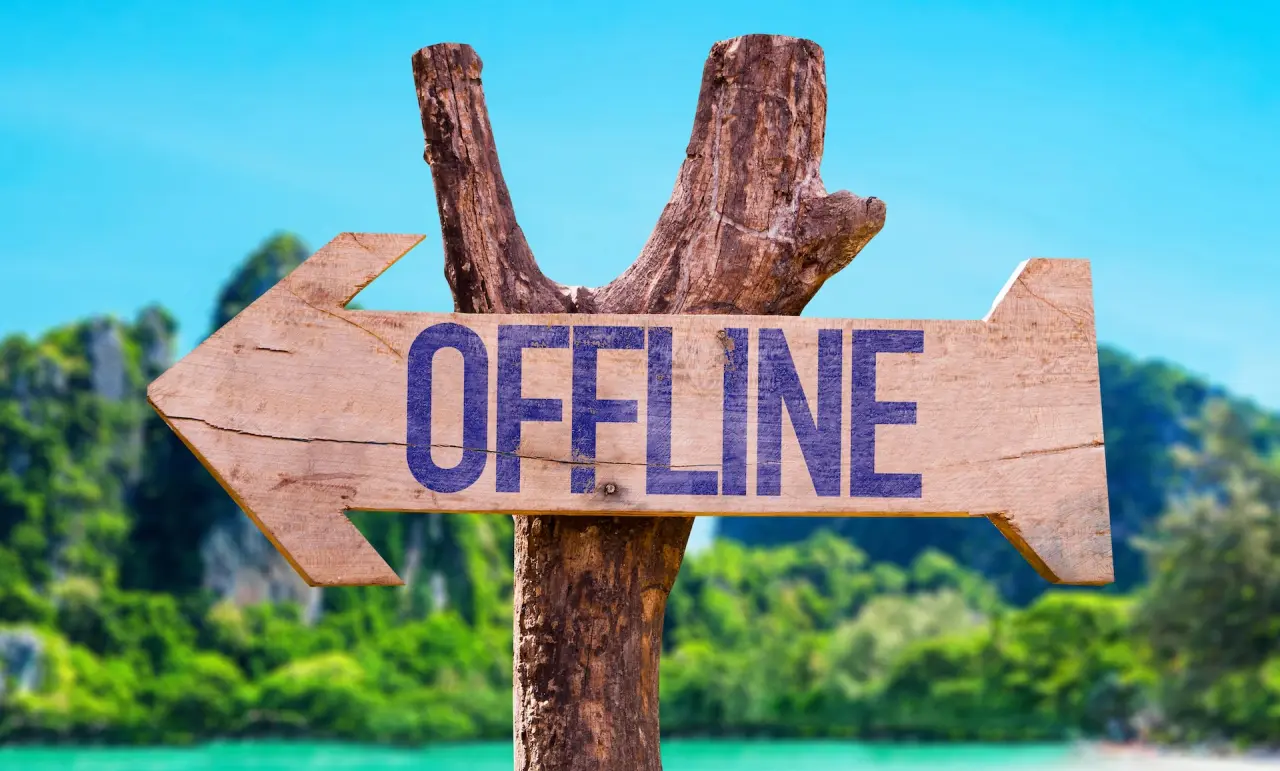 A graphical depiction of offline mode