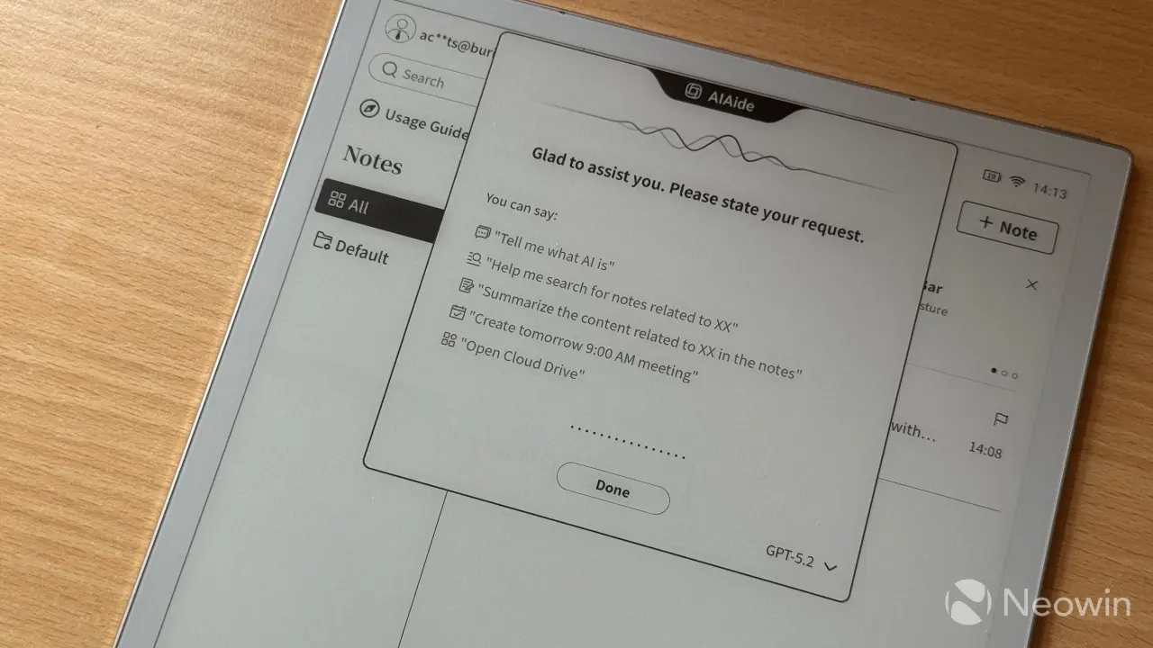 The iFlyTek AINOTE 2 tablet