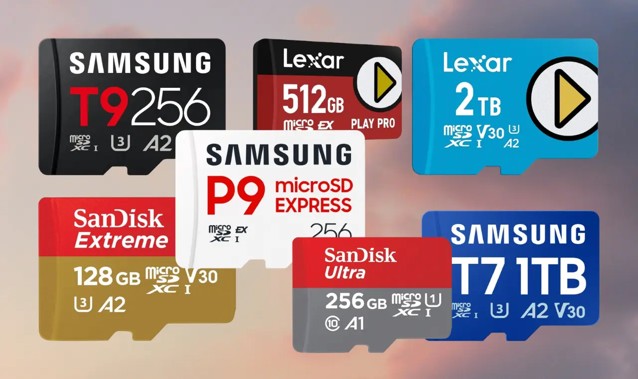 Samsung Sandisk and Lexar MicroSD