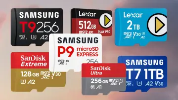 Samsung Sandisk and Lexar MicroSD