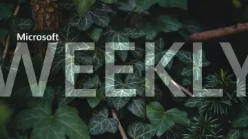 A Microsoft Weekly banner