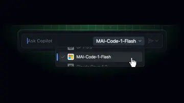 MAI-Code-1-Flash in GitHub Copilot
