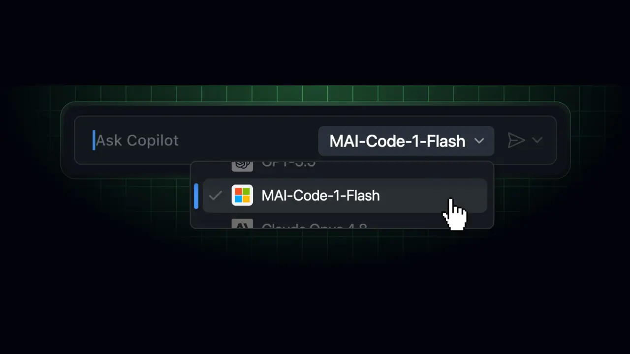 MAI-Code-1-Flash in GitHub Copilot