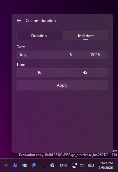 powertoys awake custom wake sleep option