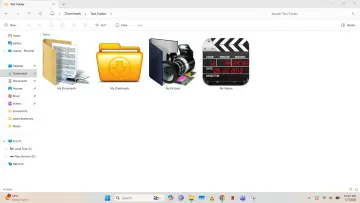 File Explorer with custom icons