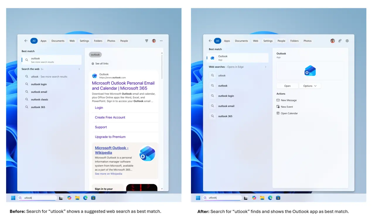 Searchbox improvements in Windows 11 Insider channels