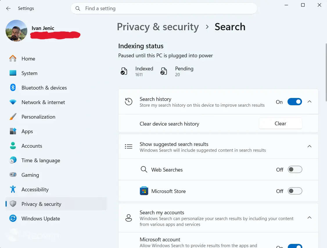 Windows 11 search