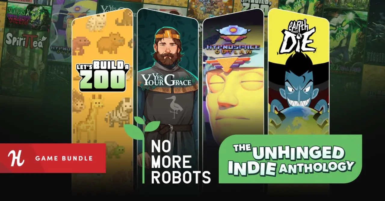 Humble No More Robots The Unhinged Indie Anthology showing its games