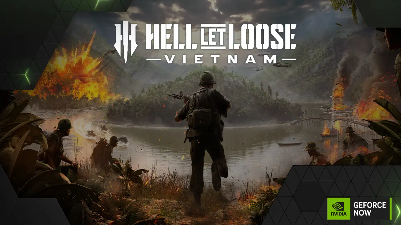 Hell Let Loose key art with GeForce NOW logo