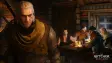 The Witcher 3 screenshot showing Geralt inside a tavern
