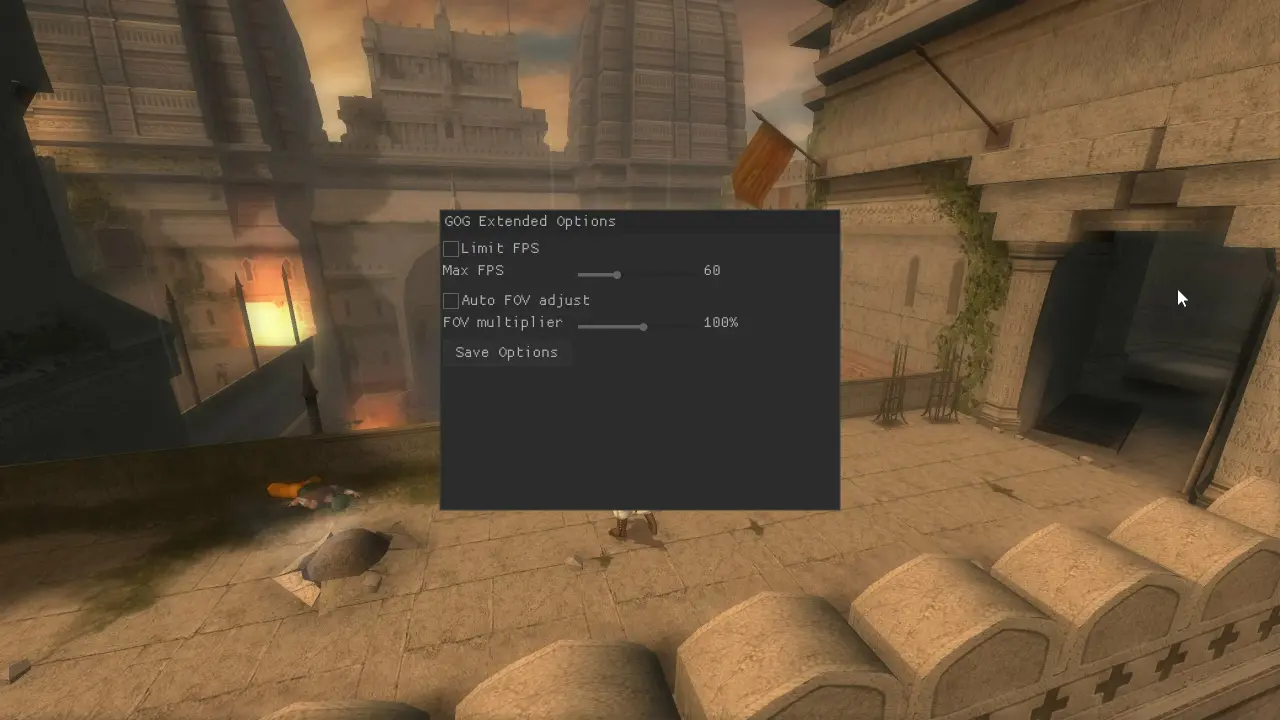 Prince of Persia The Sands of Time screenshot showing the classic gameplay