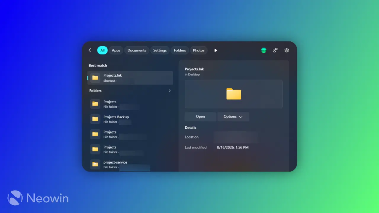 Windows 11 теперь автоматически индексирует часто открываемые папки