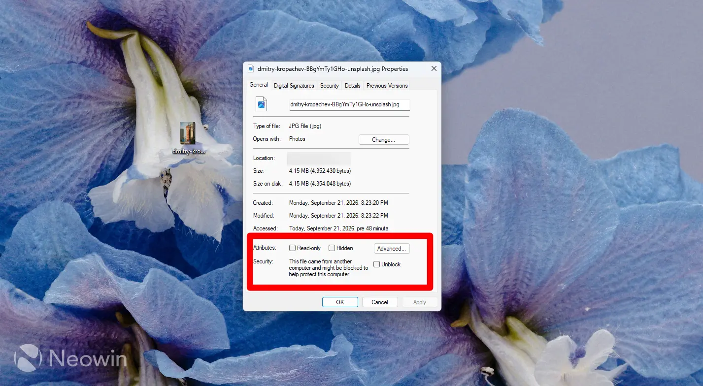 Windows keeps track of where downloaded files came from, here's