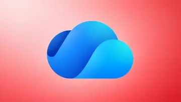 OneDrive logo with a reddish background indicating issue
