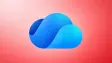 OneDrive logo with a reddish background indicating issue