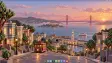 Starling Desktop UI with a tram wallpaper and a dock along the bottom