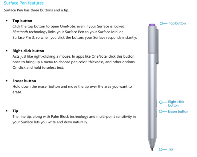 Surface pro deals 3 pen